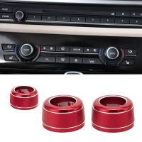 dvfggv Alloy Car Volume Air Condition Knob Ring Audio Control Button Trim Cover Circle For BMW 5 6 7 series F01 F07 F10 X5 X6 F15 F16