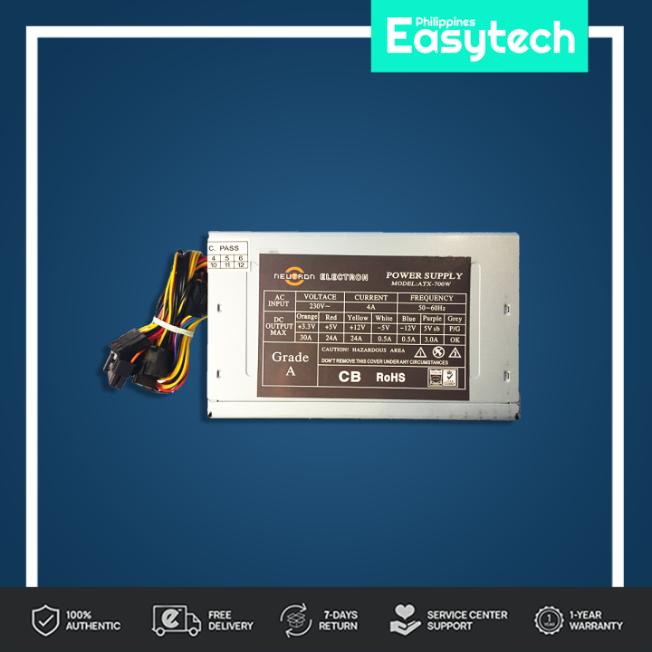 Neutron Electron ATX700W Generic Power Supply 700W 230V 4A 5060Hz