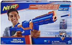 NERF Thunderhawk Nerf AccuStrike Mega Toy Blaster - Longest Nerf Blaster -  10 Official AccuStrike Nerf Mega Darts, 10-Dart Clip, Bipod