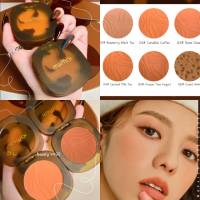 MAFFICK Glass Blush บลัชออน เฉดดิ้ง คอนทัวร์ โทนส้ม พีช ชมพู โทนสีก่ำนัวๆ เนื้อกำมะหยี่นุ่มละมุนสไตล์เกาหลี ให้ลุคที่เป็นธรรมชาติ