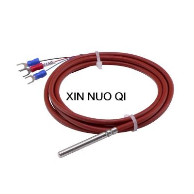 ‘；【。- Three Wire Pt100 Pt1000 Temperature Sensor Platinum Thermal Resistance Silicone Wire Cable Waterproof Probe