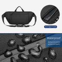 OZUKO Fashion Men Waist Bag Fanny Pack for Teenage Travel Phone Belt Bag Pouch Shoulder Bags Male Waterproof Sport Waist Pack