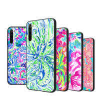 Lilly Pulitzer อ่อนนุ่ม เคสโทรศัพท์ หรับ iPhone G41 Moto G51 G31 G52 13 14 G42 G1000 12 G71 G22 Max Plus Mini Pro Black ปก