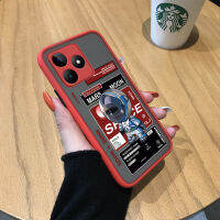 เคส Case4you สำหรับ Realme C53 Realme นาร์โซ N53การ์ตูนแฟชั่นนามาร์สพระจันทร์นักบินอวกาศเคสโทรศัพท์มือถือมีน้ำค้างแข็งโปร่งใสคลุมทั้งหมดกันกระแทกเคสโทรศัพท์