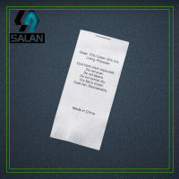 single ribbon printed tag cloth care label custom logo printed clothing tags satin sewing labels