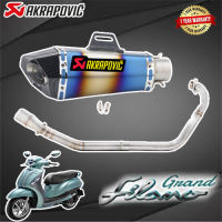 ท่อ grand filano yamahaท่อakrapovic shortyรุ้ง-เคฟล่า เสียงแน่นทุ้ม สไตล์บิ๊กไบค์ เสียงไม่แตกในรอบสูง อัตราเร่งดีขึ้น อุปกรณ์ครบชุด พร้อมติดตั้ง รับป