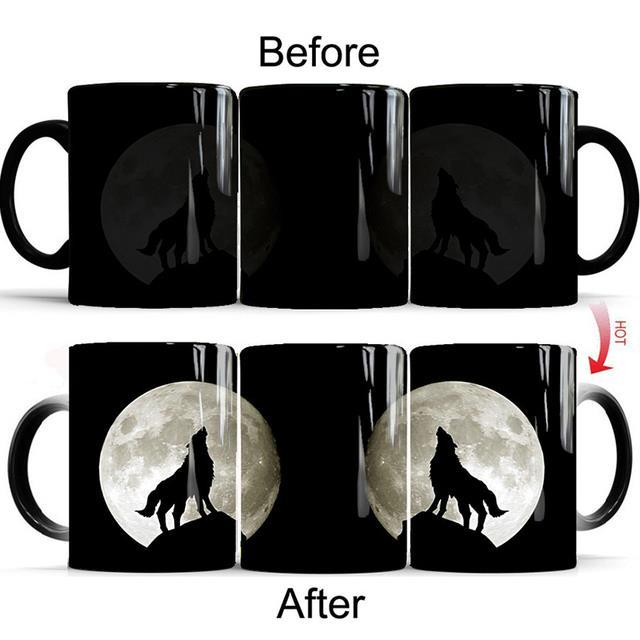 drop-shipping-1pcs-350ml-new-moon-wolf-temperature-color-changing-mug-magic-heat-sensitive-coffee-milk-cup-novelty-birthday-gift