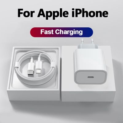 20W For Apple Original Charger For iPhone 13 11 12 14 Pro Max Mini USB C Cable For iPhone XS Max XR 8 Plus Fast Charging Charger