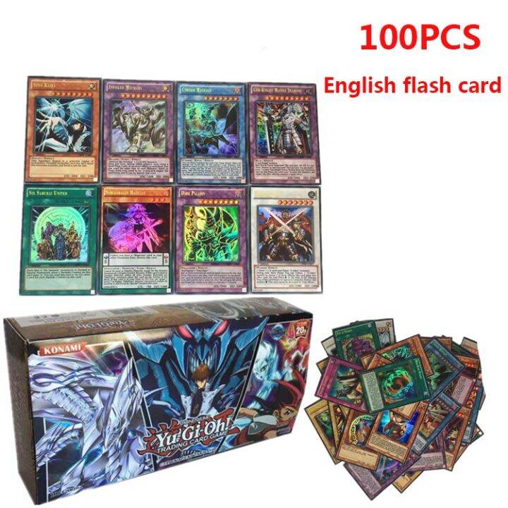 yu-gi-oh-all-แฟลชการ์ด100บัตรคำภาษาอังกฤษอัลบั้มการ์ดของเล่นลึกลับกล่องที่ไม่เหมือนใคร