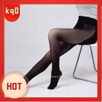 KQ0 ยกสะโพกยก Pantyhose ขนาดบวก สองชั้น ดูเป็นธรรมชาติมาก ถุงเท้าเปลือยคู่ สะดวกสบายสบายๆ ขนสัตว์หนาขึ้น หนา pantyhos ฤดูใบไม้ร่วงและฤดูหนาว