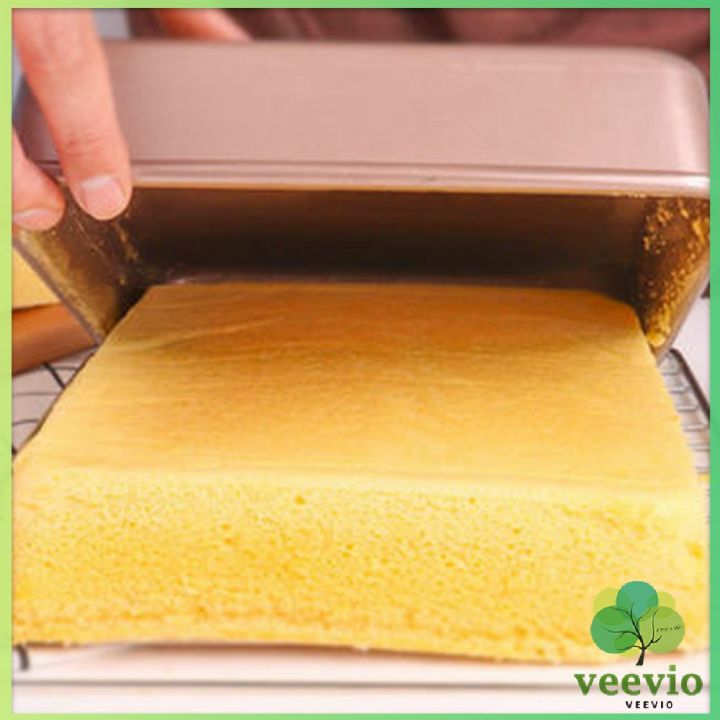 ถาดอบเค้กแบบสี่เหลี่ยม-ถาดอบขนมปัง-ถาดอบพิซซ่า-square-cake-pan-สปอตสินค้า-veevio