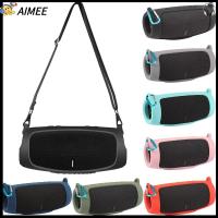 AIMEE ซิลิโคนทำจากซิลิโคน เคสลำโพงที่รองรับบลูทูธ พร้อมสายรัดคาราบิเนอร์ นุ่มนุ่มๆ ปลอกหุ้ม มืออาชีพอย่างมืออาชีพ กันกระแทกและกันกระแทก ฝาครอบป้องกันสำหรับป้องกัน สำหรับ JBL Charge 5