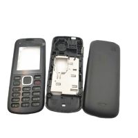 กรอบโทรศัพท์มือถือที่สมบูรณ์เต็มตัวสำหรับ C102 C1-02 Nokia กรอบประตูพร้อมแป้นพิมพ์ภาษาอังกฤษ