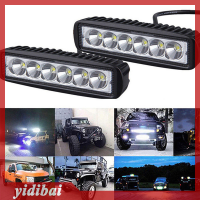 yidibai 18W 6000K LED Work Light Bar Driving Lamp FOG Off Road SUV รถเรือรถบรรทุก