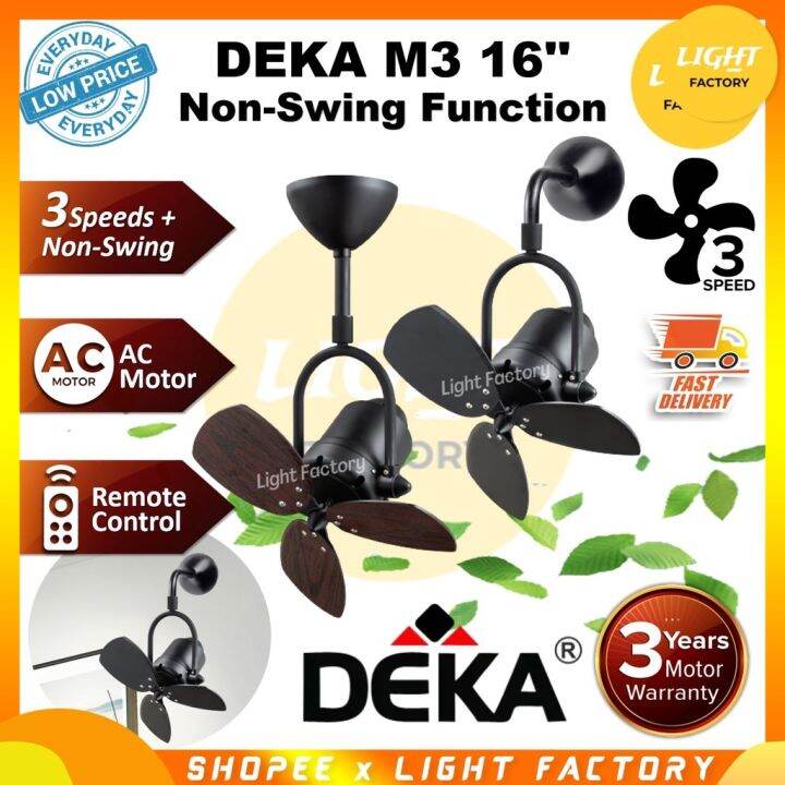 NEW 🔥UPGRADED🔥DEKA MDC3 16 Ceiling Fan M3 ECOLUXE 288 Designer Fan