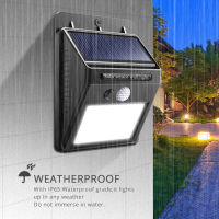 LED Motion Sensor Street Lighting Solar Rechargeable Battery Outdoor Wall Lamp Short Circuit Auto Switch Outside Energy Saving