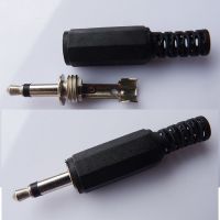 10pcs 3.5mm Audio Mono Channel Male jack Plug 3.5 mm Plugs for Phone Headset Welding Type Black