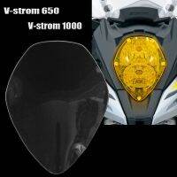 สำหรับ SUZUKI DL1000 DL650 V-Strom DL 650 1000 Vstrom 2017 2018 2019ไฟหน้ารถจักรยานยนต์เคสป้องกันอุปกรณ์ป้องกันฝาครอบกระจกหน้าจอ