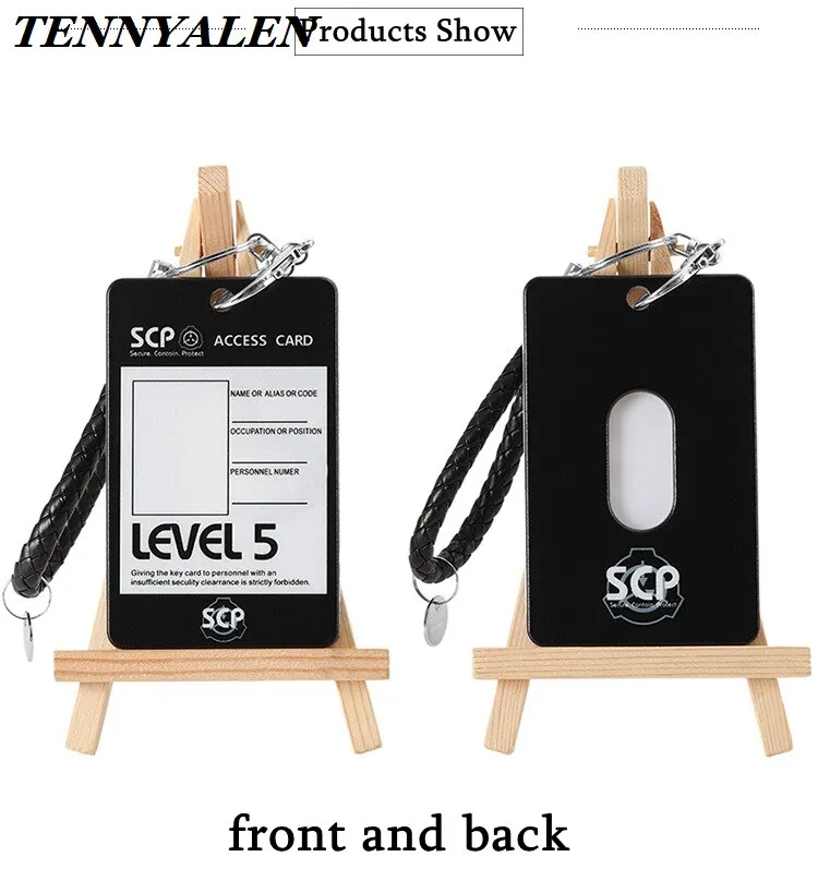 SCP Foundation Secure Access Keycard ID Card Badge Cosplay Costume Name Tag  Prop