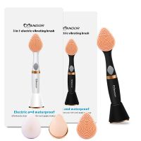 3 in 1 Electric Facial Cleanser Wash Face Cleaning Machine Skin Pore Cleaner Body Cleansing Massage Mini Beauty Massager Brush