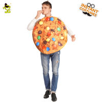 Women Chocolate Cookies Costume Fancy Dress Adult Funny Food Cookies Jumpsuit Cosplay Adult Halloween Costumes Purim Birthday