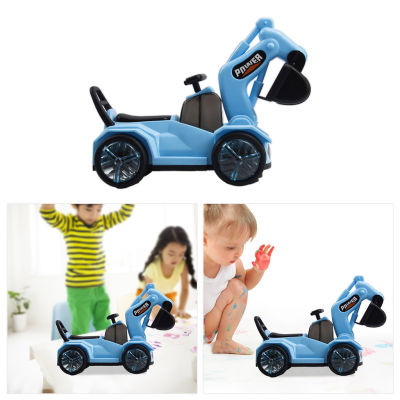 MagiDeal Electric Excavator Engineering Cars Toys Rideable Excavator Gifts