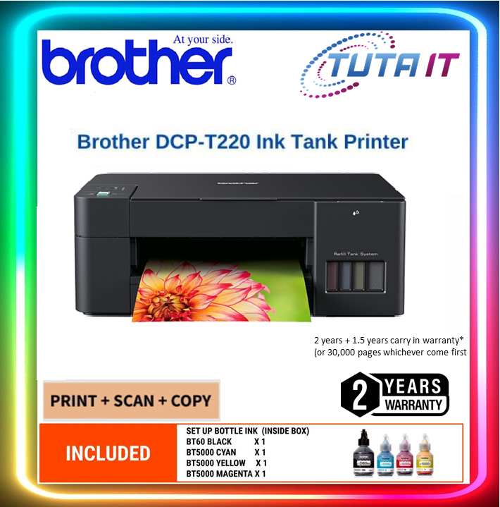 Brother DCP-T220 Multi-function Print, Copy, Scan Inkjet Colour Hi ...