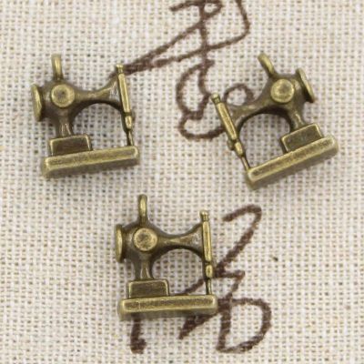 【CC】◆  8pcs Charms Sewing Machine 15x12mm Antique Making Pendant fitVintage Tibetan ColorDIY Jewelry