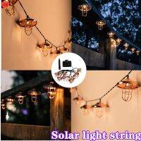 ♤✌● ??LED Solar String Light Hanging Moroccan Wrought Iron Fairy Lamps Outdoor Garden Yard Art Landscape Lighting Party Decorations