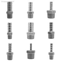 304 Stainless Steel 1/8 quot; 1/4 quot; 3/8 quot; 1/2 quot; 3/4 quot; 2 quot; BSP Male Thread Pipe Fitting x 6mm-50mm Barb Hose Tail Pagoda Coupling Connector