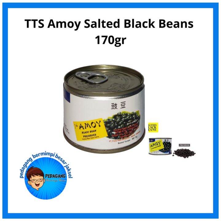 TTS Amoy Tausi Black Bean 170g/ Amoy Tausi Salted Black Beans 170gr ...