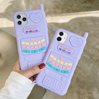 สำหรับ OPPO A3S A12 E A7 A5S F9 F11 A9 A5 2020 A91 F5 F7 F3การ์ตูนน่ารักโทรศัพท์ย้อนยุคนุ่มซิลิโคนโทรศัพท์สำหรับ OPPO A53 A32 A83 A92 A52 A59 F1S K3 K5 R9S Reno 2Z Reno 5 3 Pro เคส4Z