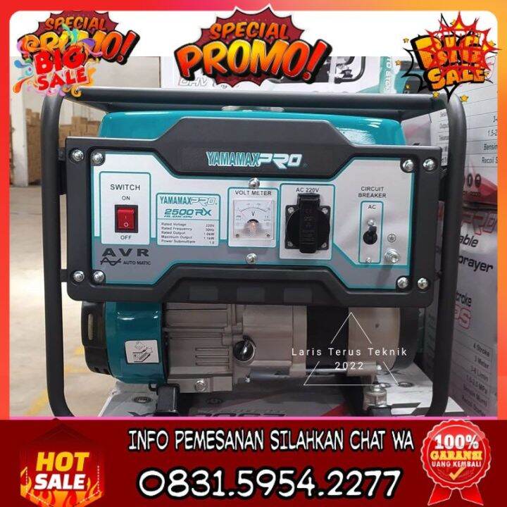 Super Mega Sale Extra Only Three Days Yamamax Pro Rx Genset Watt Tak Gas Generator