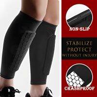 1 pair Honeycomb Soccer Shin Guards Football Shields Sports Legging Shinguards Leg Sleeves Protective Gear Shank Protector Supports Braces