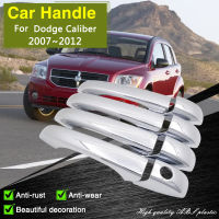 AFit สำหรับ Dodge Calibre 2007 2008 2009 2010 2011 2012 Chrome Smart Door Handle Cover รถภายนอกอุปกรณ์จัดแต่งทรงผมสติกเกอร์ TrimM