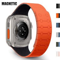 Magnetic band for Apple Watch Ultra 2 49mm 42mm 44 45mm loop strap for iWatch series 9 8 7 6 5 4 se 40 41mm men sports bracelet