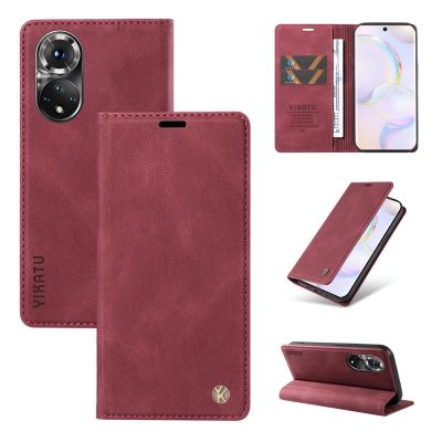 เคสโทรศัพท์กันกระแทกสำหรับ Huawei Nova 9 /Nova 8i / Nova 5T /Nova Y90 Y70 Plus TPU กระเป๋าสตางค์หนังช่องใส่การ์ดแม่เหล็กเคสแบบพับปิดได้ปลอก