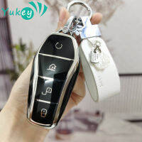 4ปุ่ม TPU Car Key Case รีโมทคอนลป้องกันทนทานอุปกรณ์เสริมสำหรับ BYD Qin Plusdmi Atto 3 Han EV Dolphin