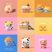 For apple airpods pro Case 3D Cartoon Pig Cows Soft Silicone Earphone Cases For Airpods Wireless Headphone Cover Bags Cute shell Wireless Earbud Cases