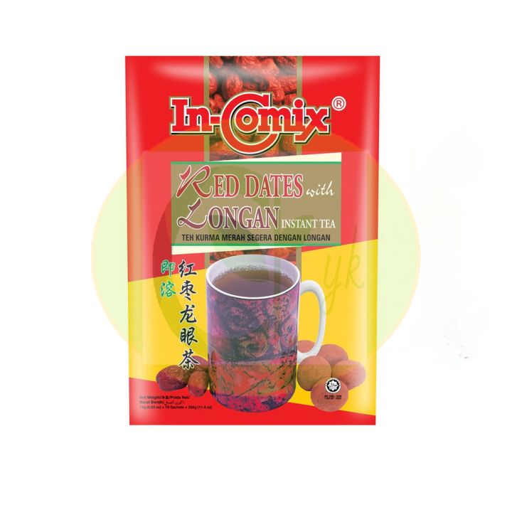 In-Comix Red Dates with Longan Instant Tea 18s x 18g | Lazada