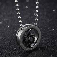 Fashion Mens Crown Necklace 316L Stainless Steel Chain Keep Me In Your Heart Diamond Pendant Lover Couple Jewelry