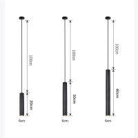 [DBF]Modern LED Track Rail Long tube 5W Pendant Lamp Island Bar Counte Shop Room Kitchen light fixtures hanglamp luminaire