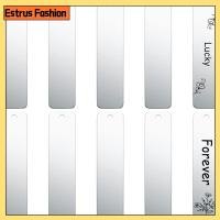 ESTRUS FASHION 10pcs เหล็กไร้สนิม แท็กเปล่าสำหรับประทับตราโลหะ 10ชิ้นค่ะ สี่เหลี่ยมผืนผ้าทรงสี่เหลี่ยม ป้ายห้อยคอสุนัข กำไลข้อมือสร้อยข้อมือ 4010มิลค่ะ การทำหัตถกรรม DIY สำหรับผู้หญิง