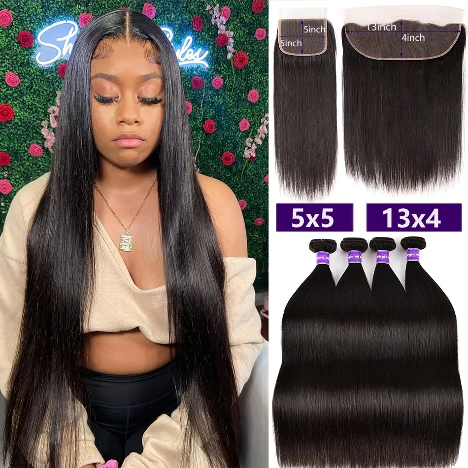 3 Pcs/Lot Peruvian Straight Hair With Closure 100% Human Hair 3 Bundles With Middle/Free Part Closure Alimog Remy Hair Miss Ca | Lazada PH 3 Pcs/Lot Peruvian Straight Hair With Closure 100% Human Hair 3 Bundles With Middle/Free Part Closure Alimog Remy Hair Miss Ca | Lazada PH