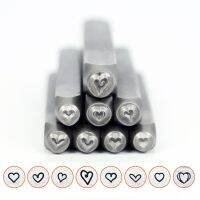 ♞▫✢ 1.5/2/3mm Fat Heart Steel StampDIY Metal Punch StampMetal Jewelry Design Stamps