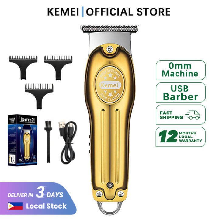 Kemei KM679 Mini LCD Light Carving Scissors Hair Clipper Electric Hair