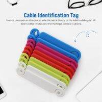 40Pcs Cable Labels Tags for Marking Wires Multicolored Cable Management Labels Clip Cord Cable Identification Marking