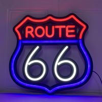 Neon Road 66 Sign Led Road 66 Sign