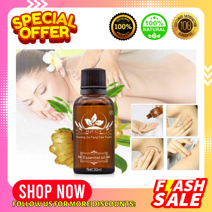 100 Authentic Quality Miracle Ginger Essential Oil 30ml Cellulite