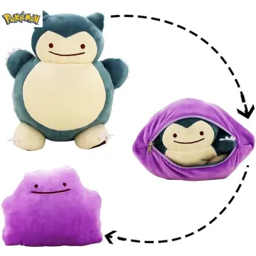 Pokemon Ditto Deformed Double Sided Flip Reversible Plush Toy